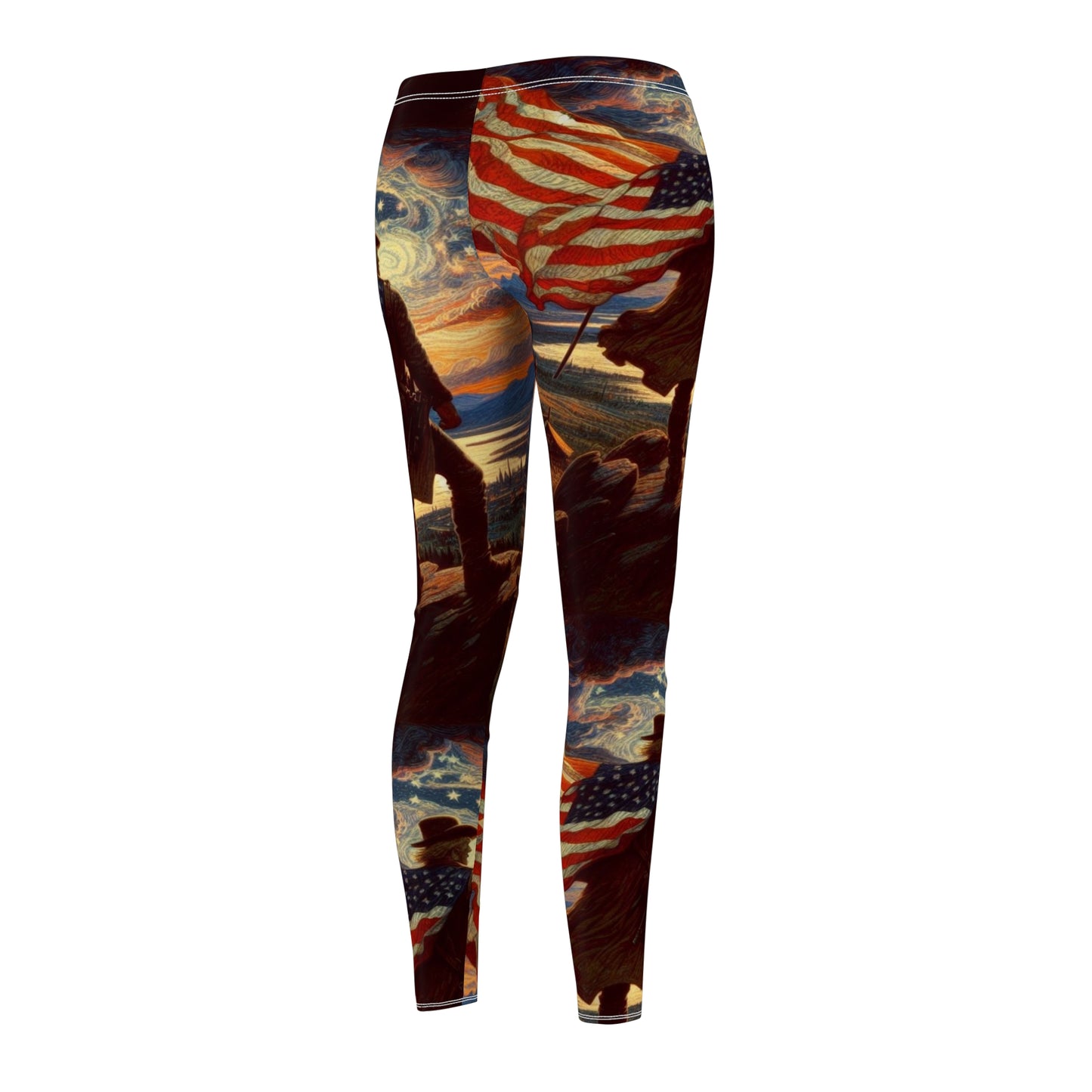 Amerikan Patriot - Women's Cut & Sew Casual Leggings