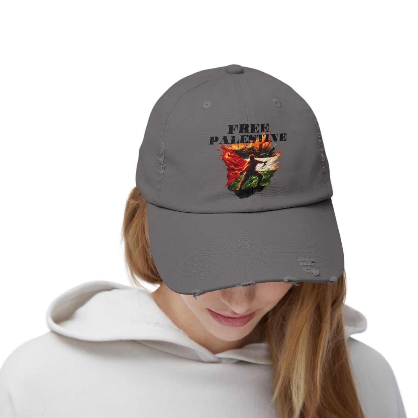 Unknown Casualty Free Palestine Distressed Hat