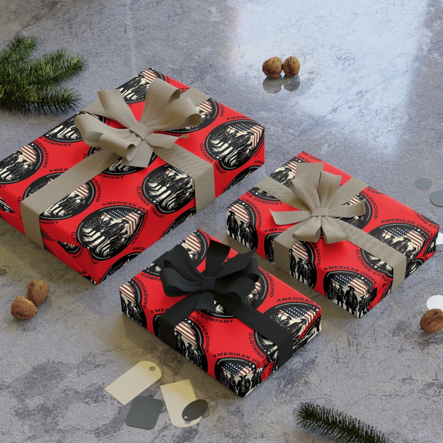 Amerikan Underground Gift Wrapping Paper Rolls, 1pc