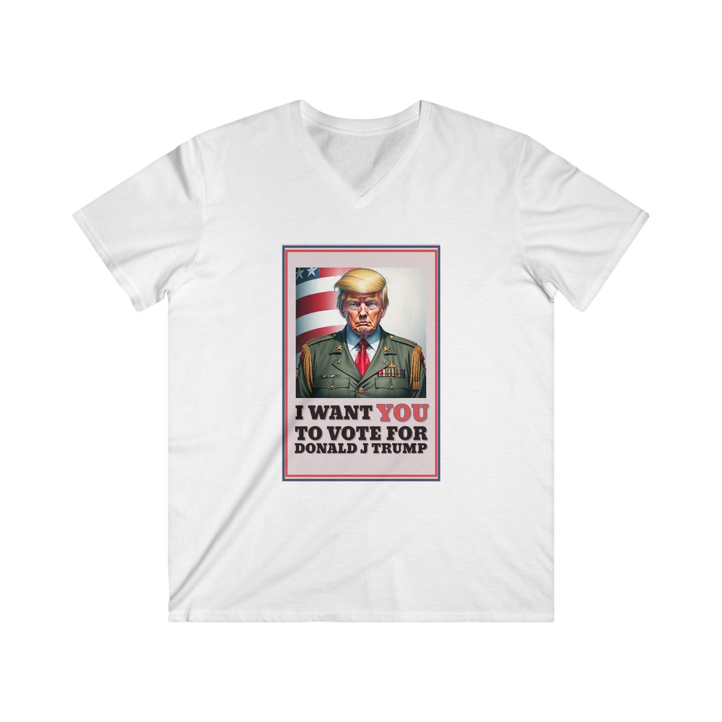Trump 4 Trump Men's Fitted V-Neck Short Sleeve Tee