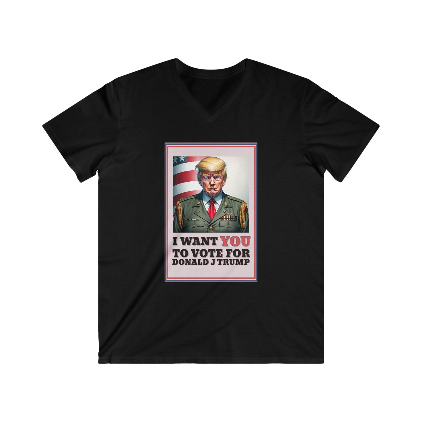 Trump 4 Trump Men's Fitted V-Neck Short Sleeve Tee