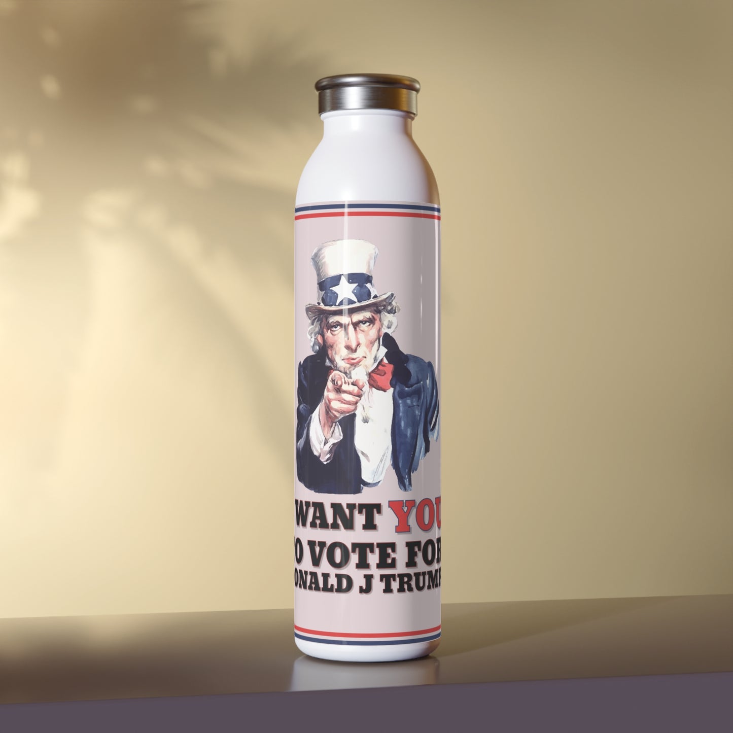 Vote For Trump - Slim Water Bottle
