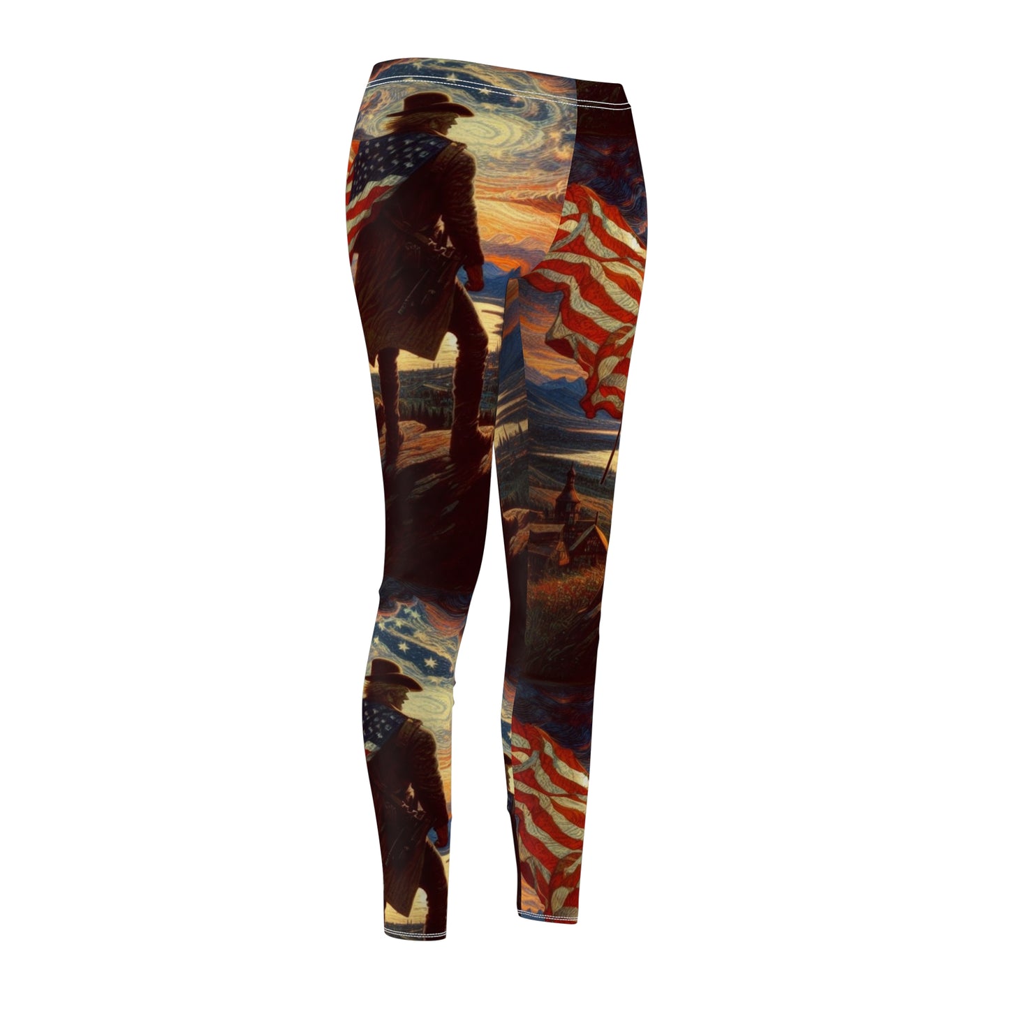 Amerikan Patriot - Women's Cut & Sew Casual Leggings