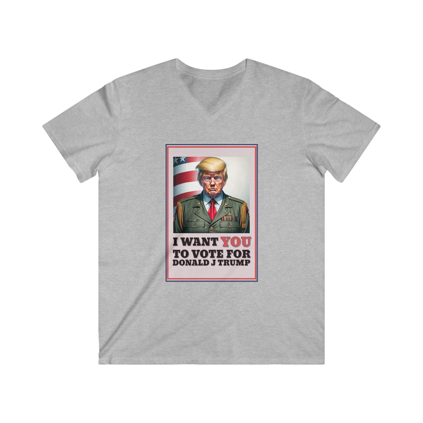 Trump 4 Trump Men's Fitted V-Neck Short Sleeve Tee