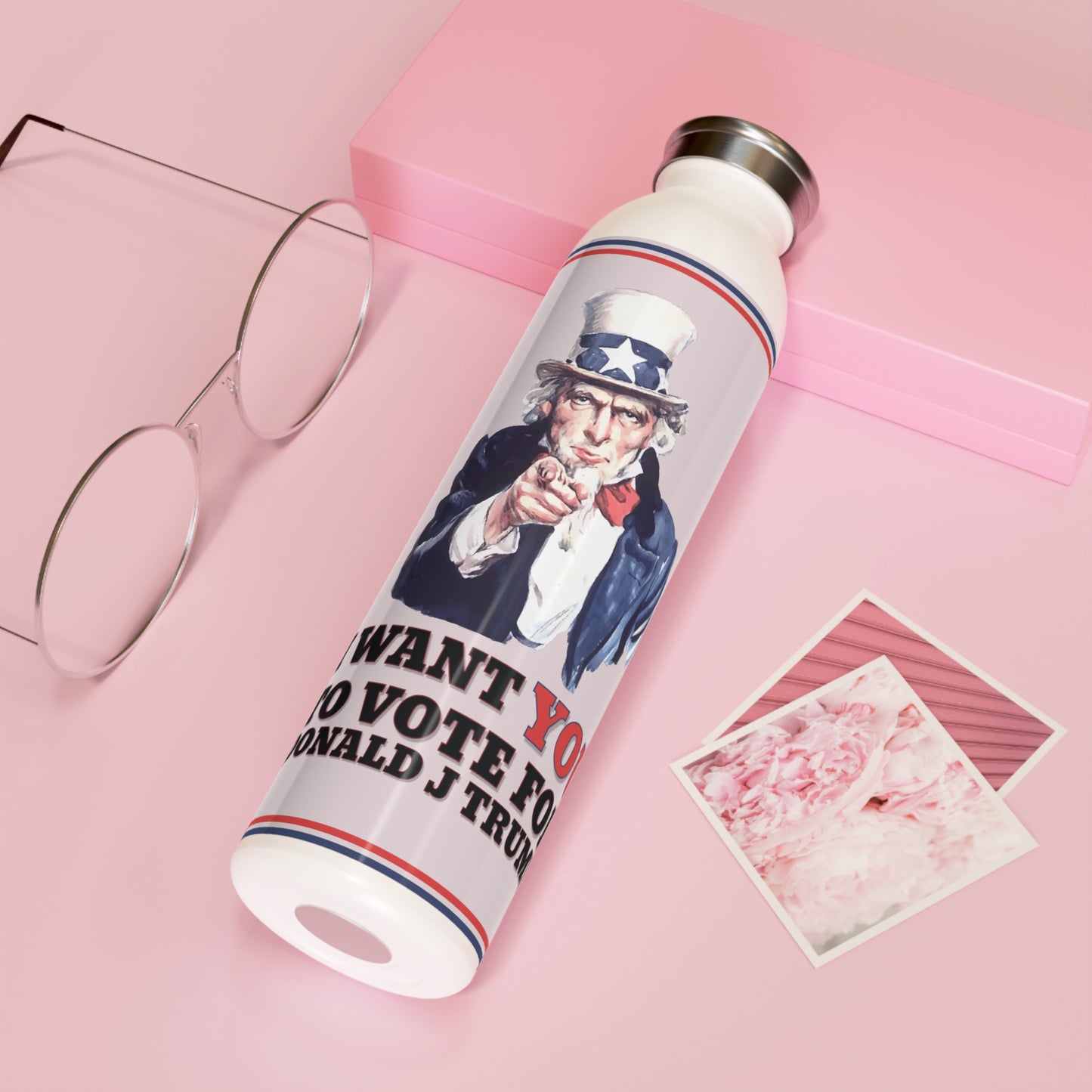 Vote For Trump - Slim Water Bottle