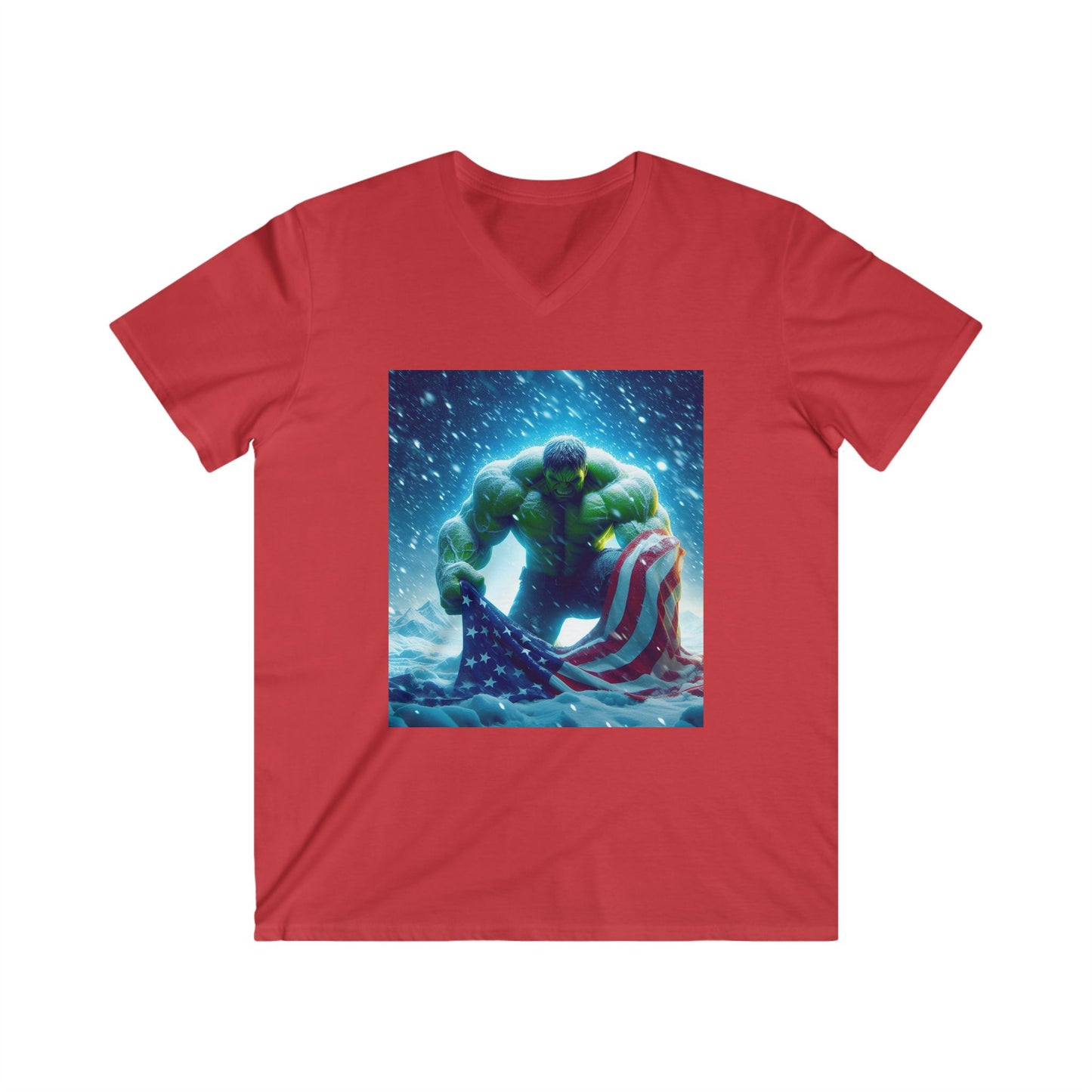 AmeriKan Hulk Fitted V-Neck Short Sleeve Tee