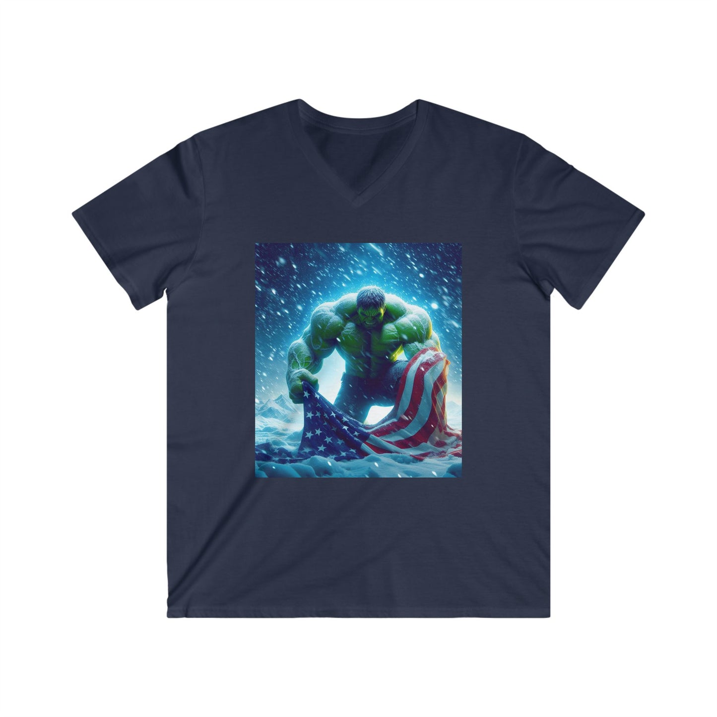 AmeriKan Hulk Fitted V-Neck Short Sleeve Tee