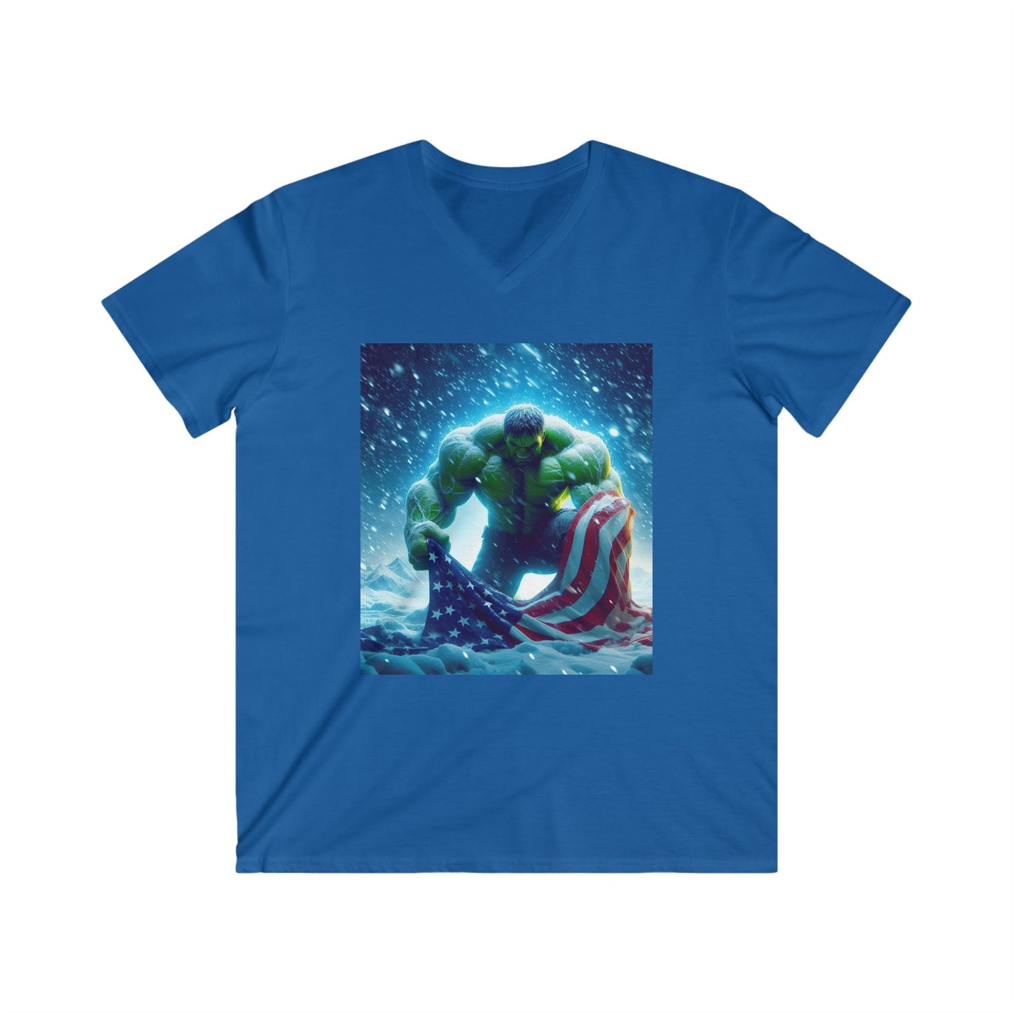 AmeriKan Hulk Fitted V-Neck Short Sleeve Tee