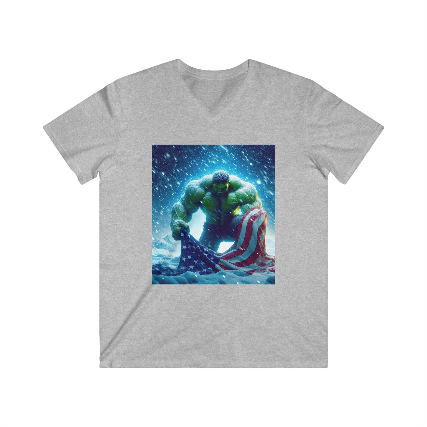 AmeriKan Hulk Fitted V-Neck Short Sleeve Tee