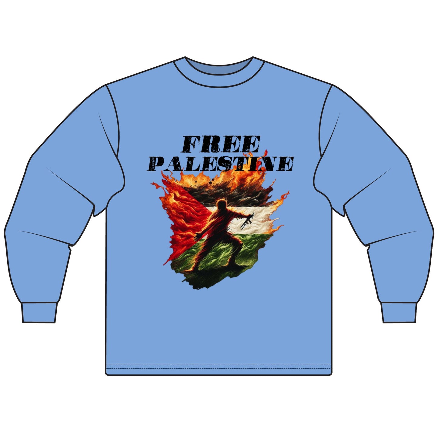 Unknown Casualty Free Palestine Sweat Shirt