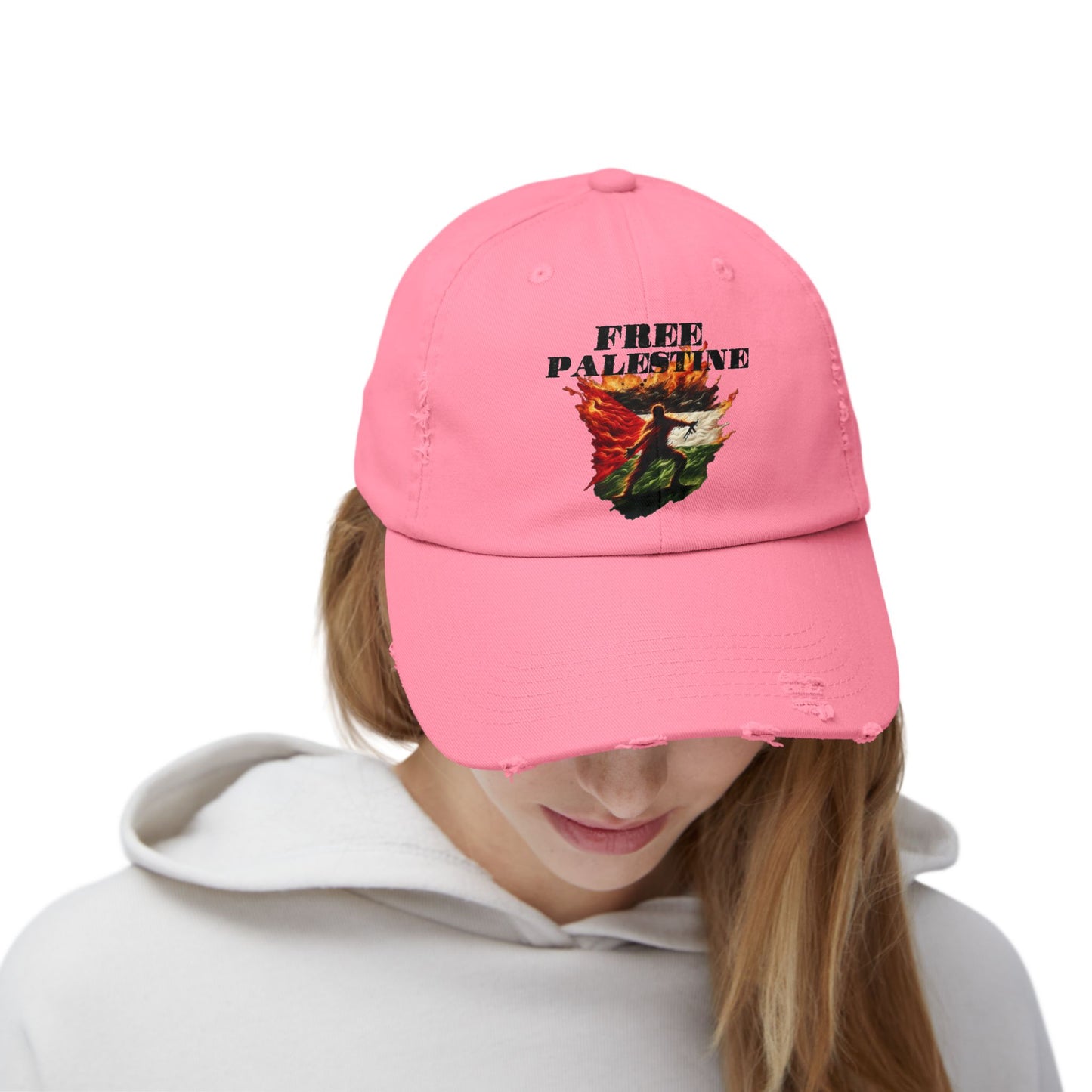 Unknown Casualty Free Palestine Distressed Hat