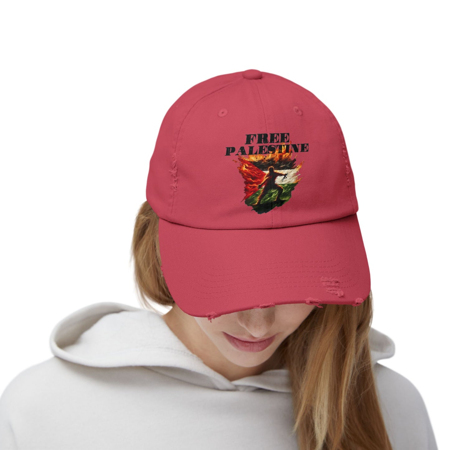 Unknown Casualty Free Palestine Distressed Hat