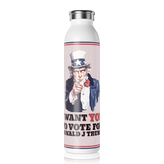 Vote For Trump - Slim Water Bottle