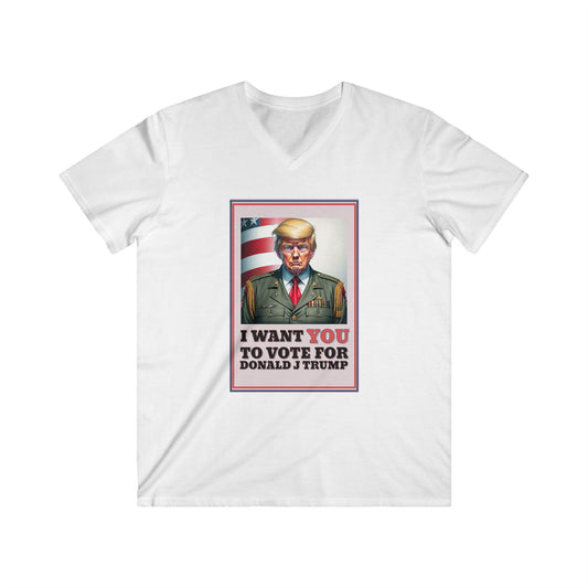 Trump 4 Trump Men's Fitted V-Neck Short Sleeve Tee
