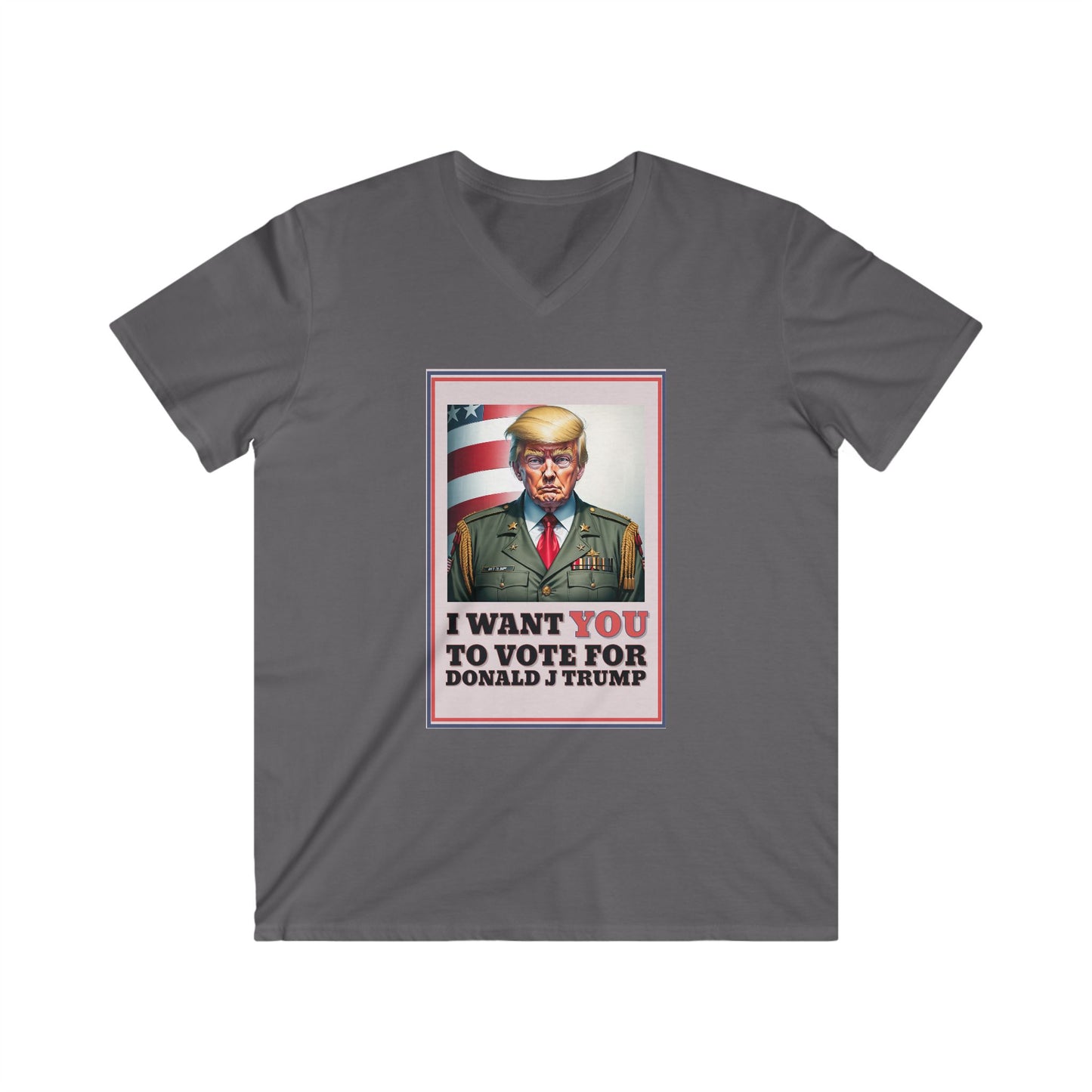 Trump 4 Trump Men's Fitted V-Neck Short Sleeve Tee