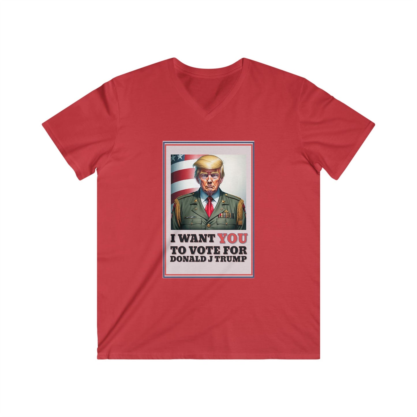Trump 4 Trump Men's Fitted V-Neck Short Sleeve Tee