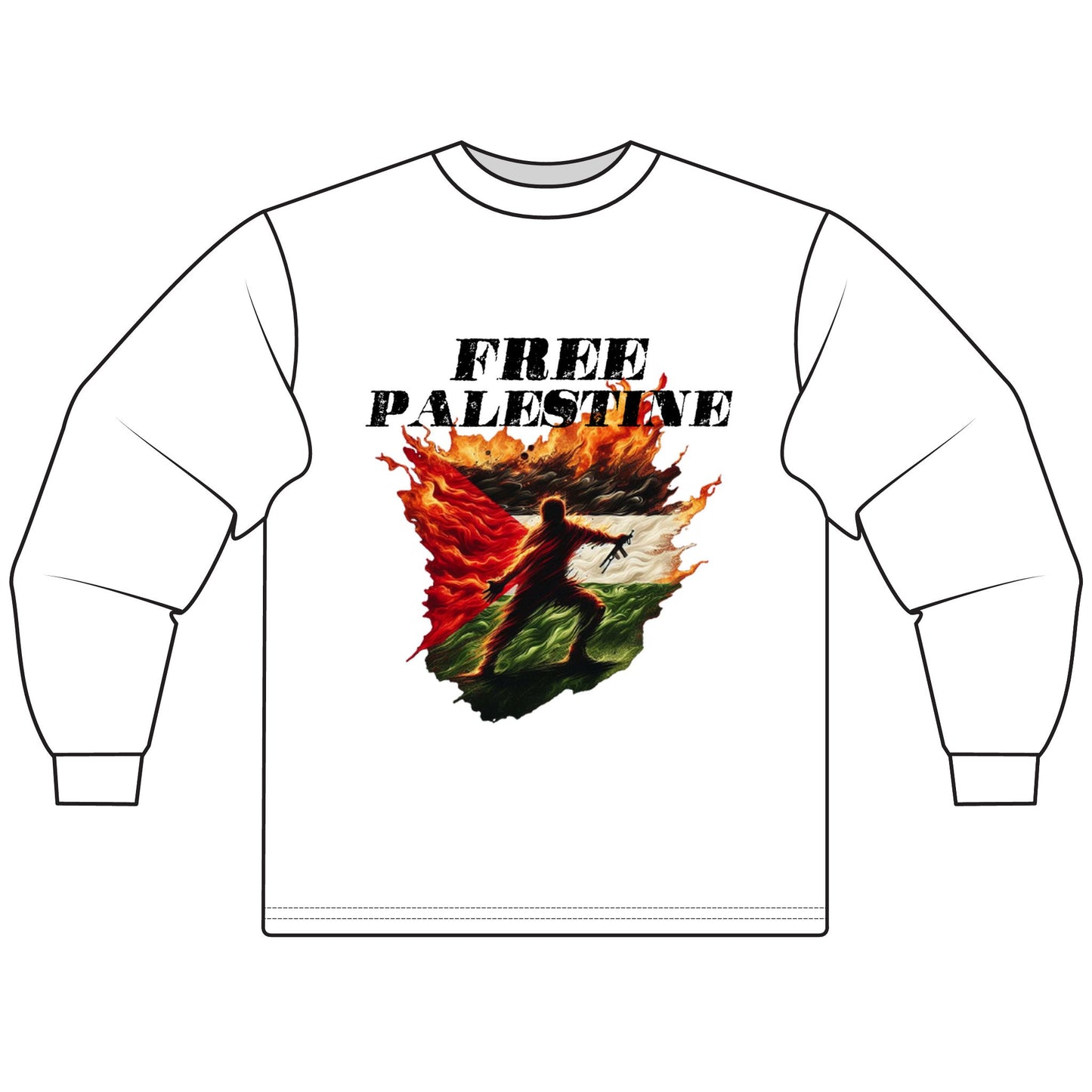 Unknown Casualty Free Palestine Sweat Shirt