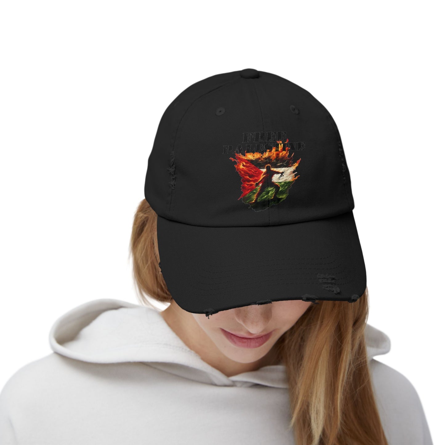 Unknown Casualty Free Palestine Distressed Hat