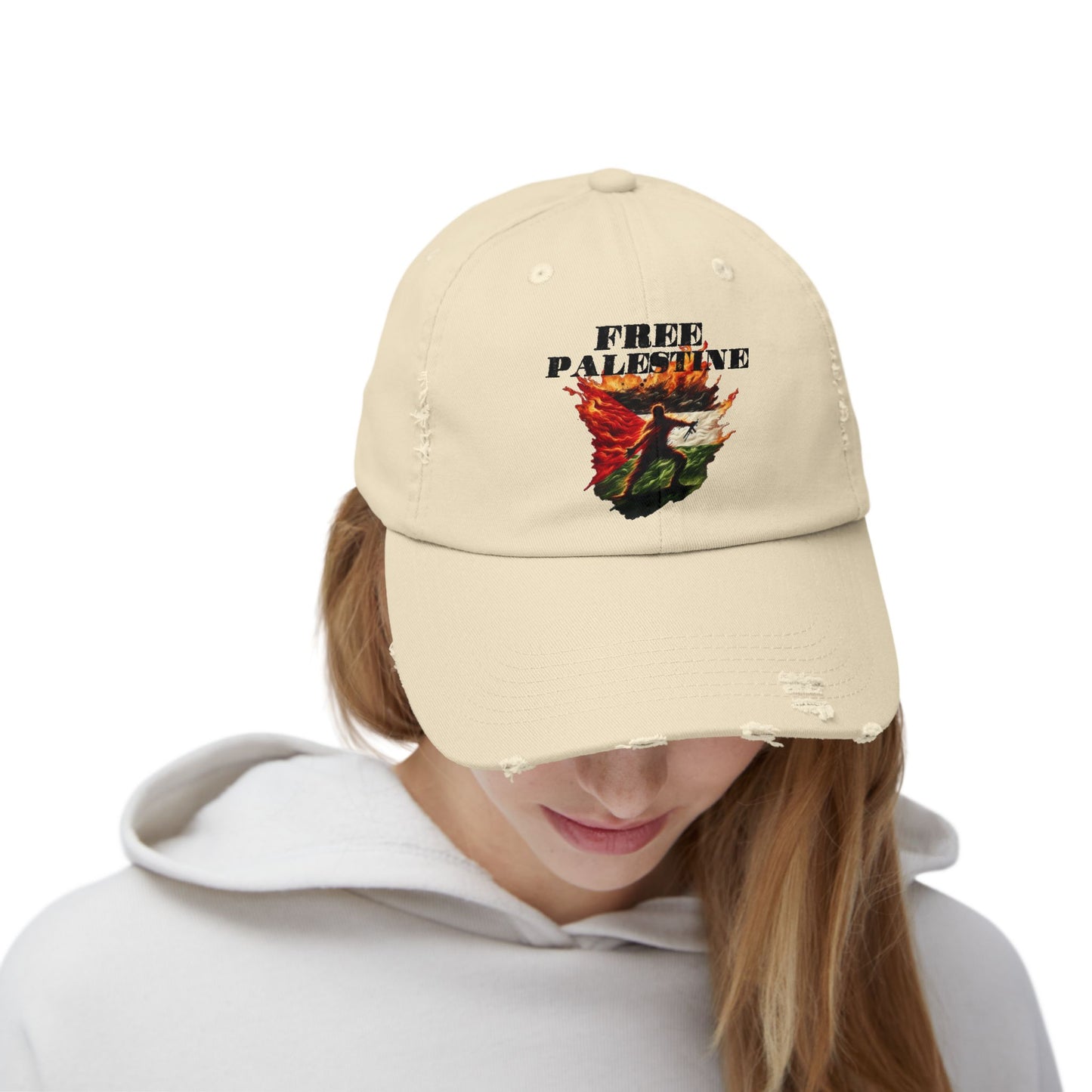 Unknown Casualty Free Palestine Distressed Hat