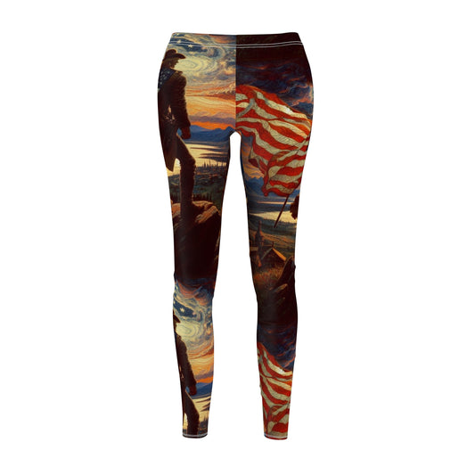 Amerikan Patriot - Women's Cut & Sew Casual Leggings