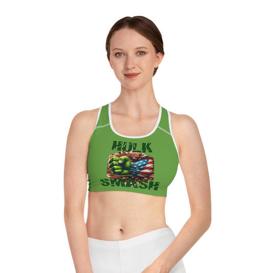Hulk Smash Sports Bra